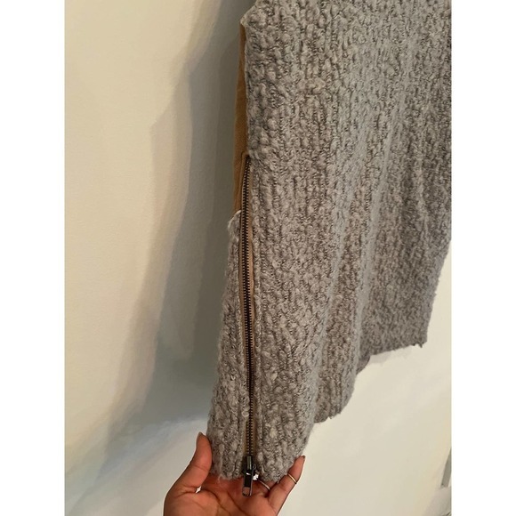 Anthropologie Saturday Sunday Sherpa Full Zip Moto Vest - Picture 5 of 6